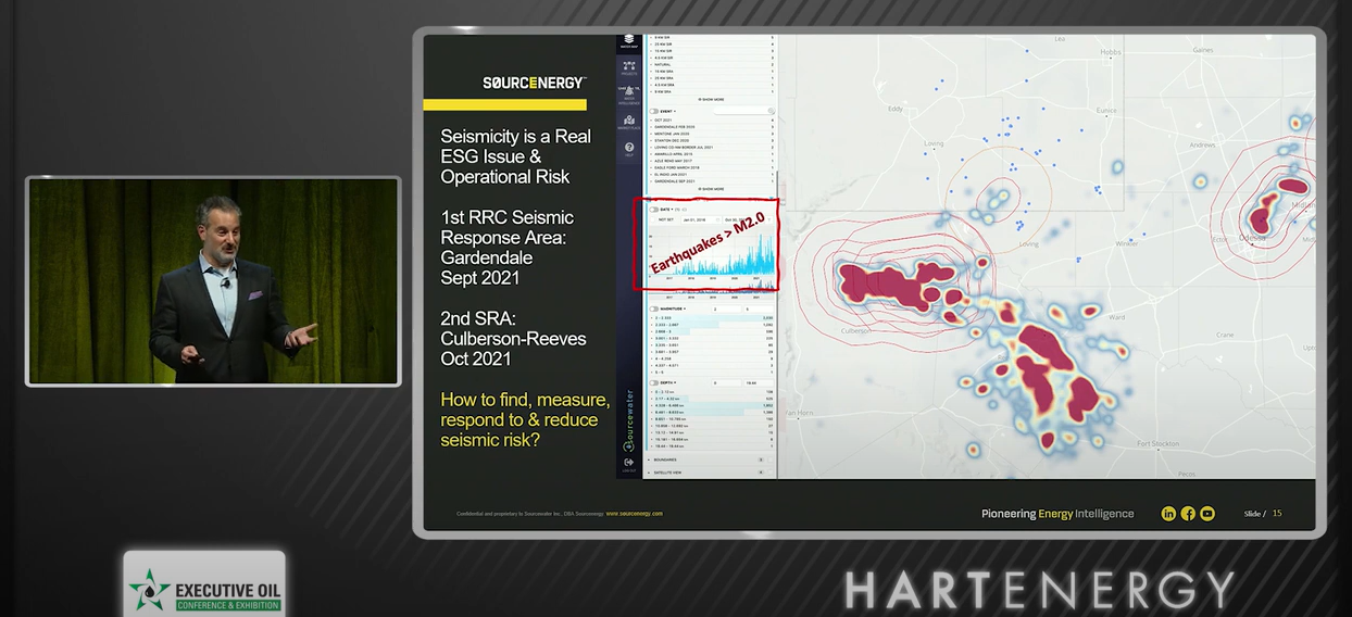 Seismicity, SRAs and Water Trends in the Permian Discussed at Hart Energy EOC in Midland