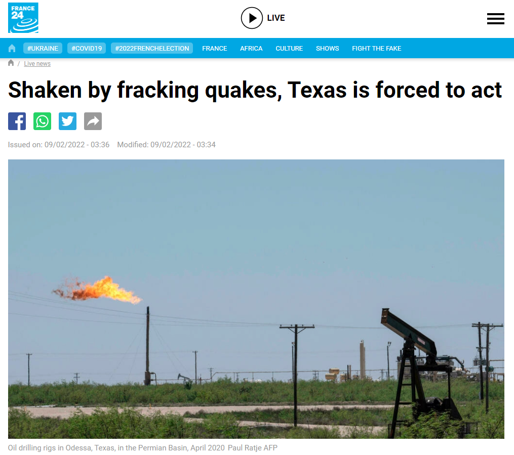 AFP cites Sourcenergy in Seismicity Concerns in the Permian