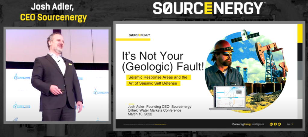 Sourcnergy presentation on seismicity at the Oilfield Water Markets conference